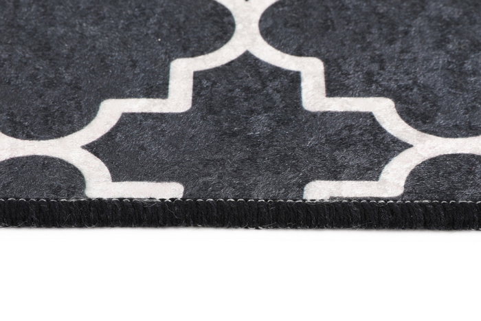 Mijölnir Alfombrilla de Baño DJT - Black 40x60 cm, 100% Poliéster, Antideslizante, Antibacteriana, Lavable a Máquina